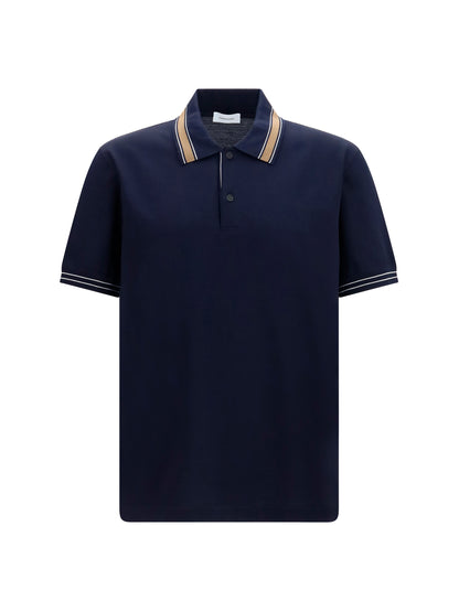 Ferragamo Cotton piqué Polo Shirt - Beige Patterned Medium