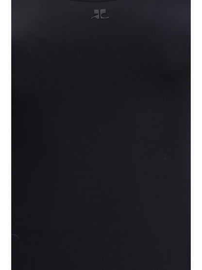 Courrèges One piece Swimsuit with a cut-out detail - Black