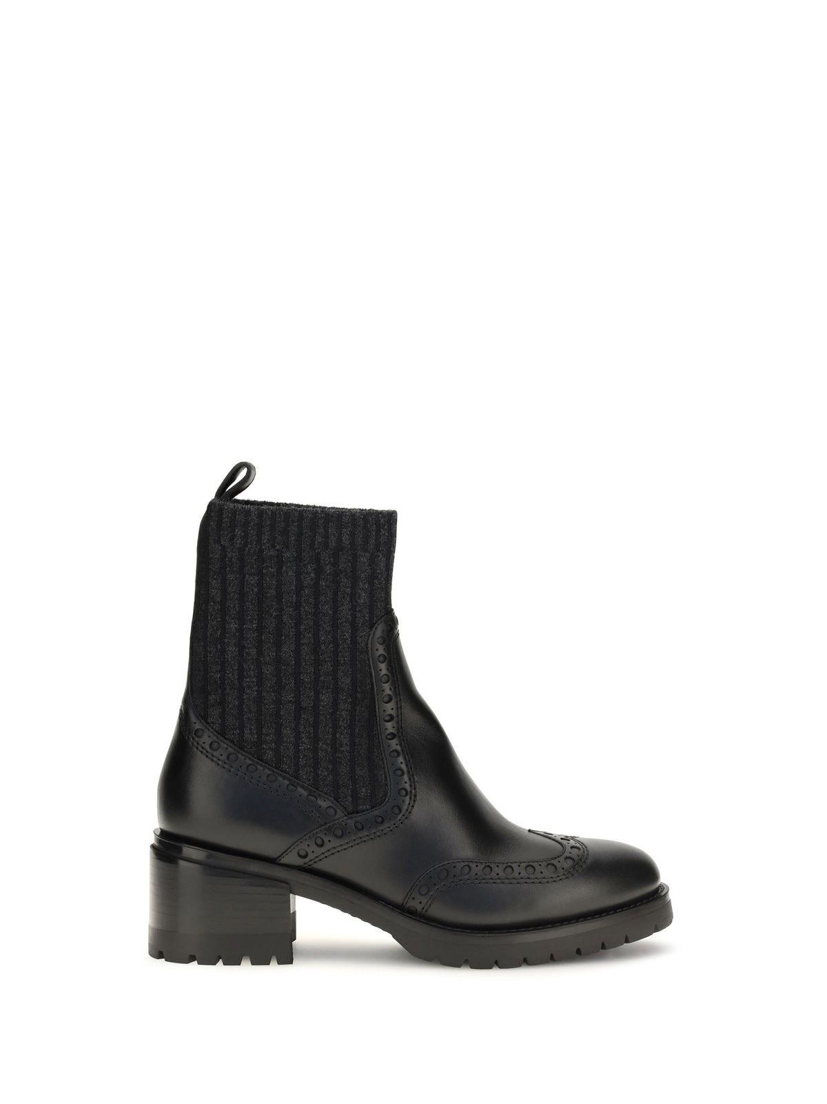 Santoni Ferret leather Boots - Black
