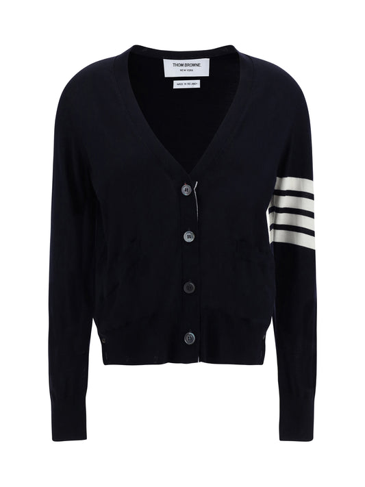 THOM BROWNE Merino Wool Cardigan