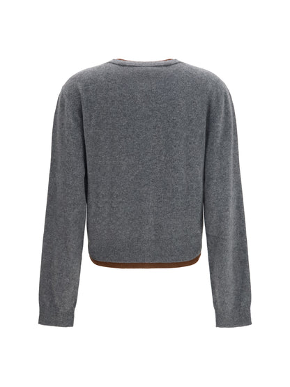 Marni Layered effect cashmere Cardigan - Graphite