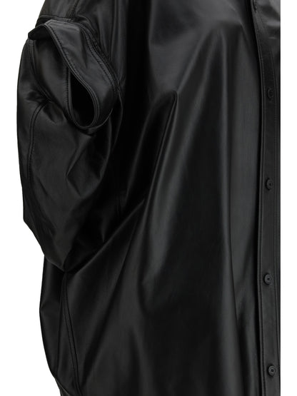 Balenciaga Tucked Sleeves Shirt - Black
