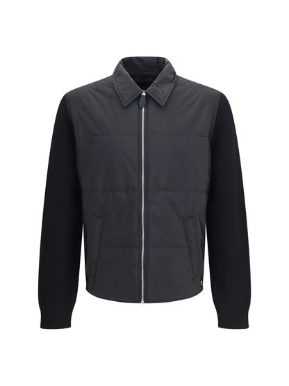 Prada Knit Jacket with padded front - Black