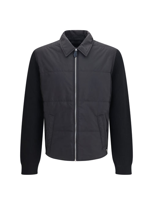 Prada Knit Jacket with padded front - Black