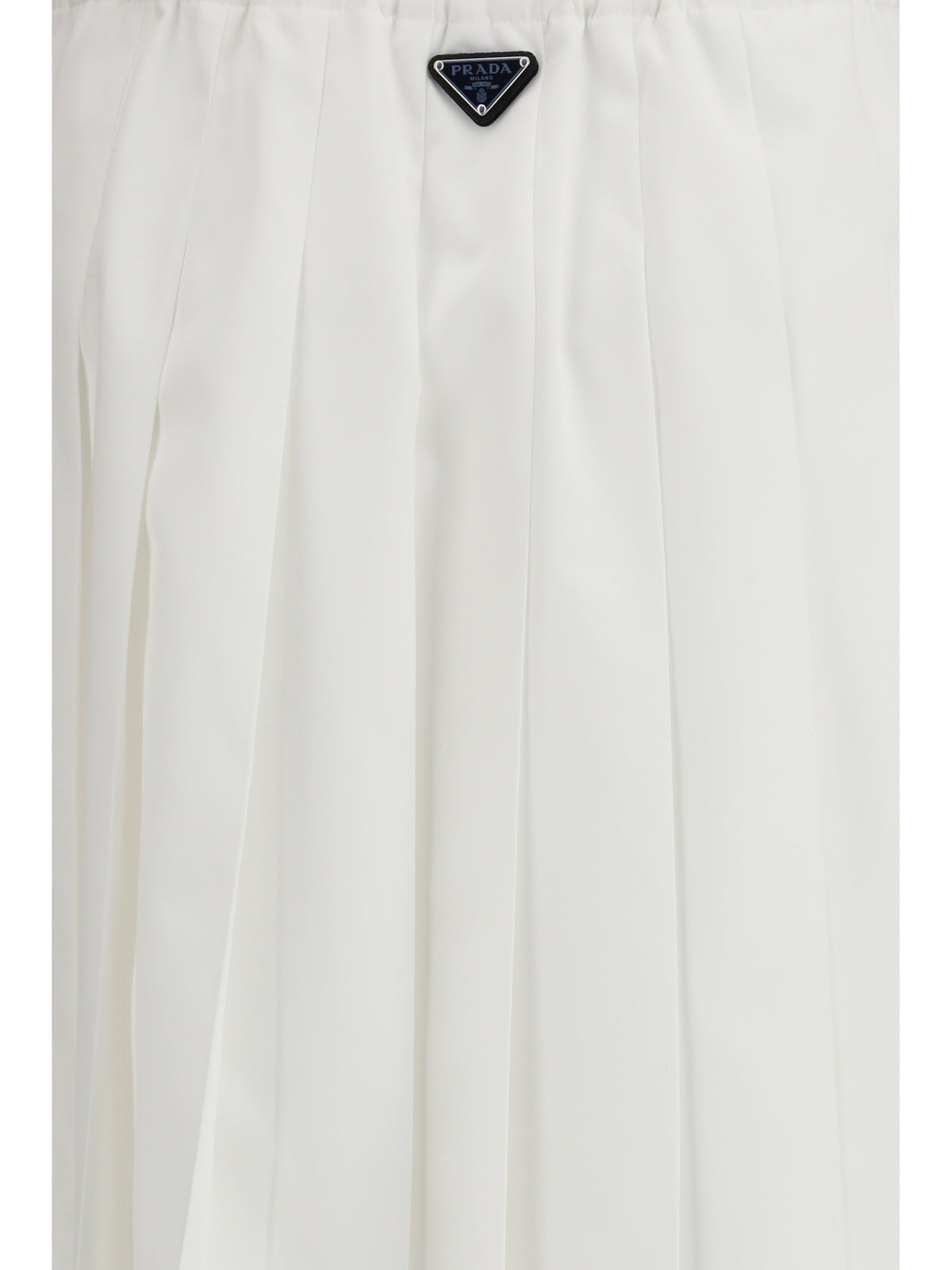 Prada Pleated jersey Skirt - White
