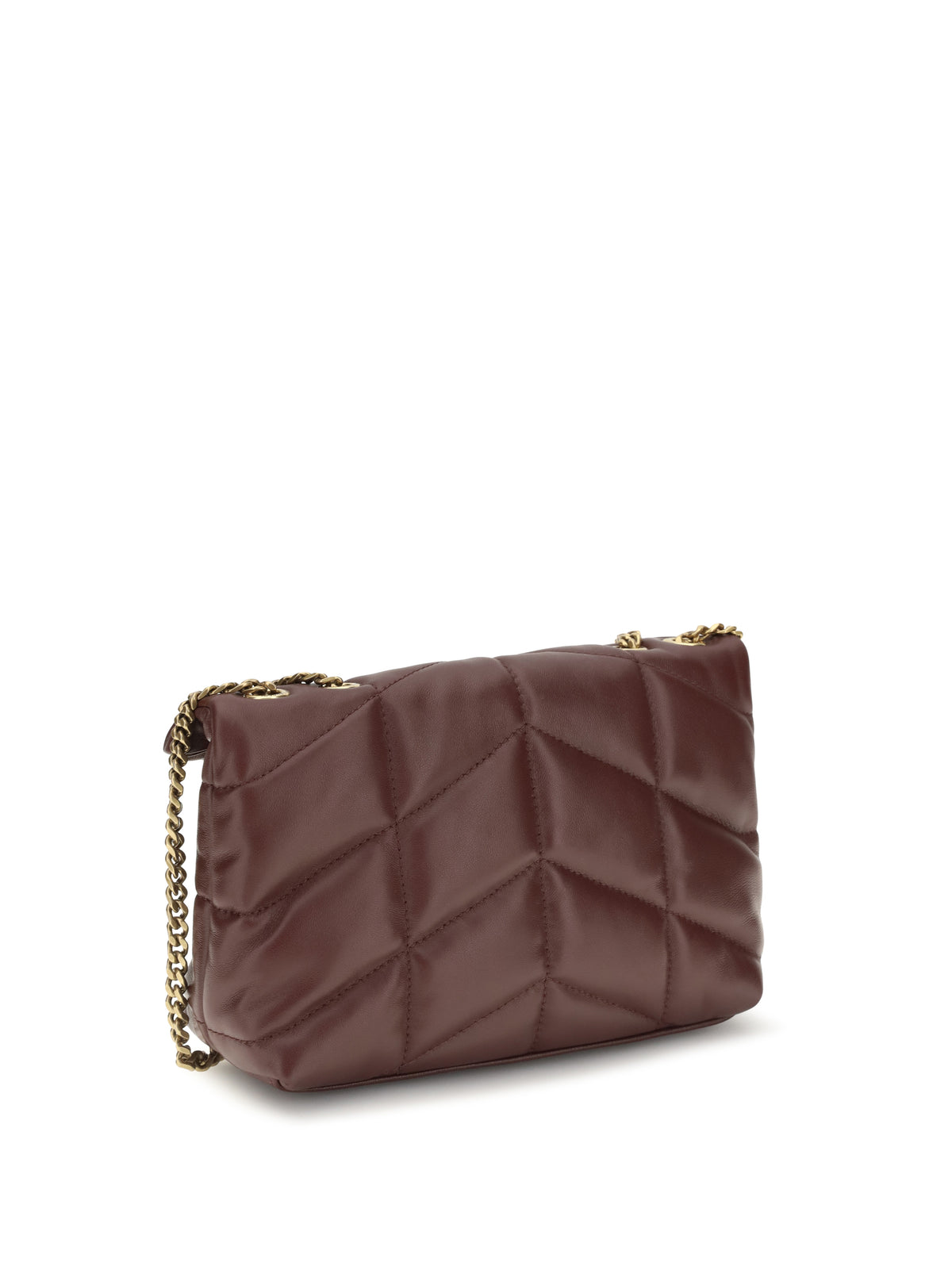Saint Laurent Puffer Toy Shoulder Bag - Lt Hot Wine