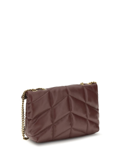 Saint Laurent Puffer Toy Shoulder Bag - Lt Hot Wine