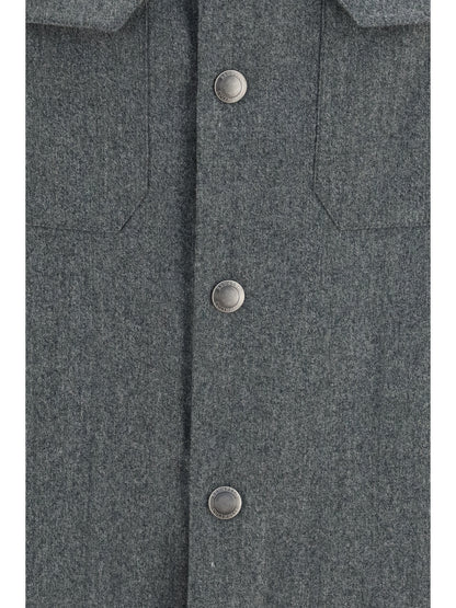 Brunello Cucinelli Virgin wool Shirt - Forest Green