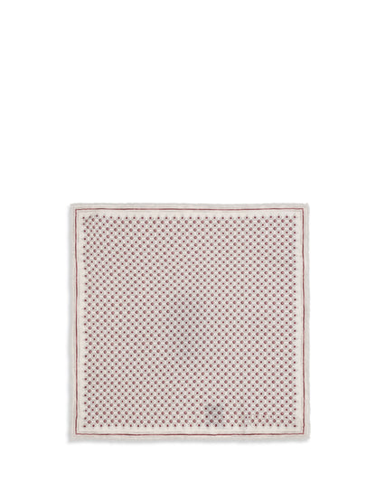BRUNELLO CUCINELLI Silk Pochette with geometric pattern