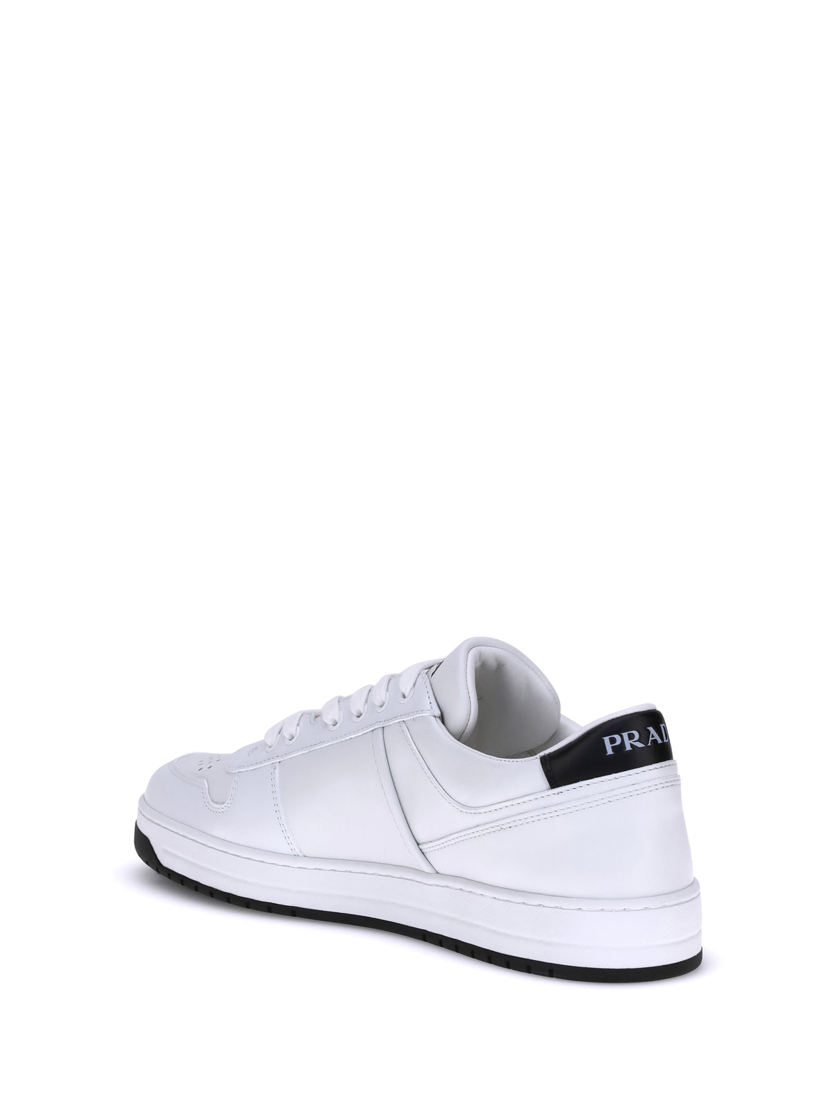 Prada Leather Sneakers - Bianco+Nero