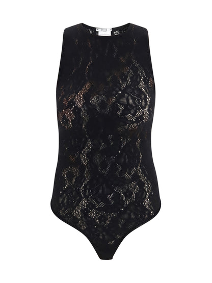 Wolford Infinite Rose Bodysuit - Black
