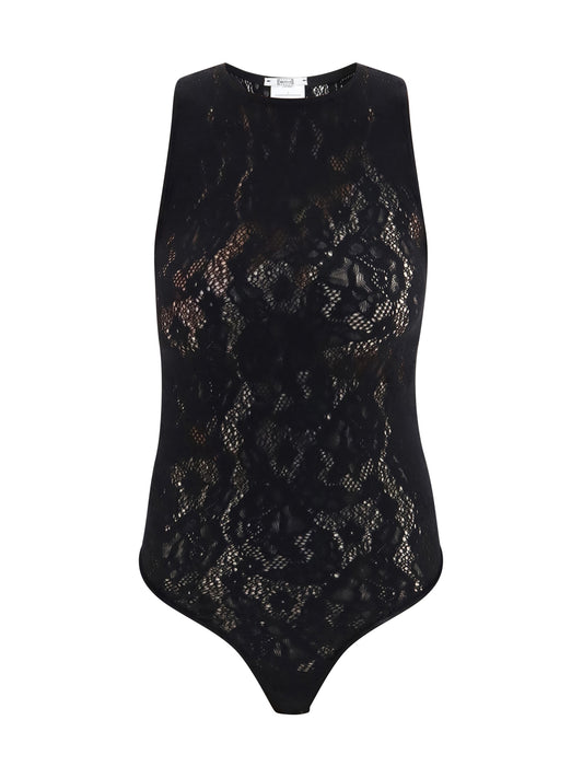 Wolford Infinite Rose Bodysuit - Black