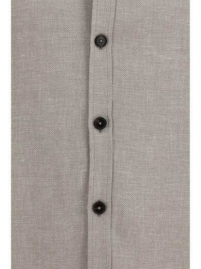 ZEGNA Cashmere, linen, and silk Overshirt