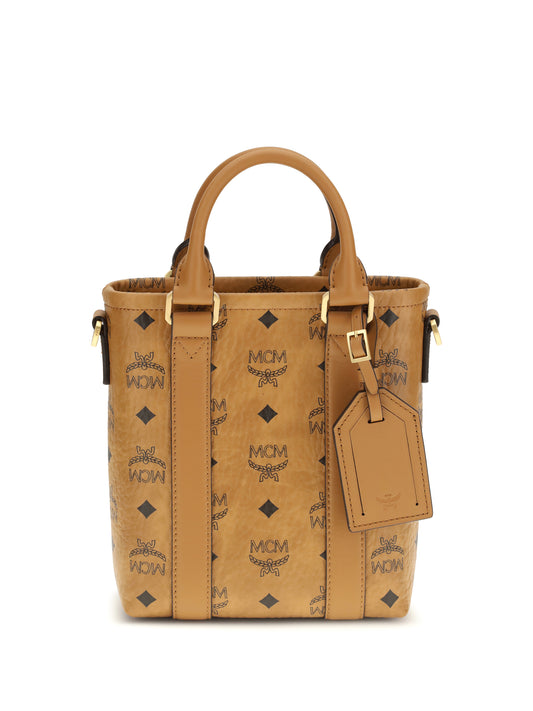 MCM Aren Mini printed canvas Tote Bag