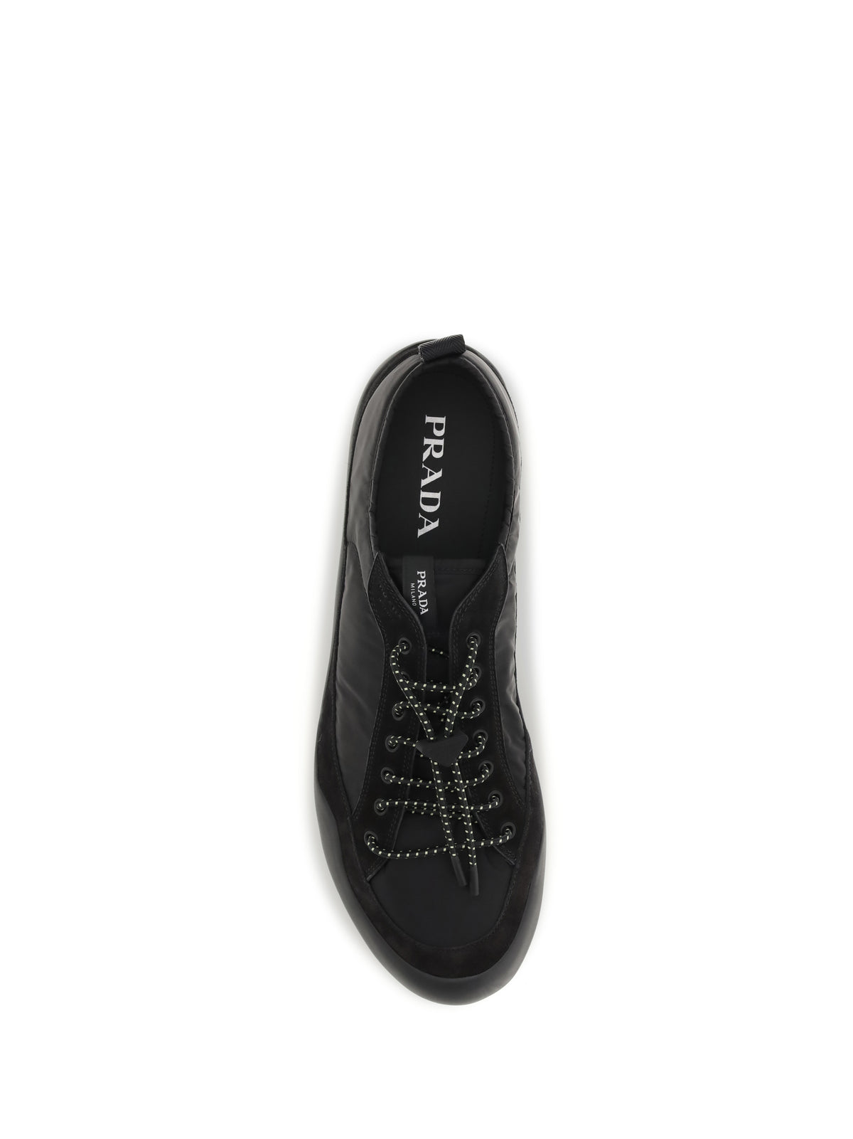 Prada Leather and fabric Sneakers - Black