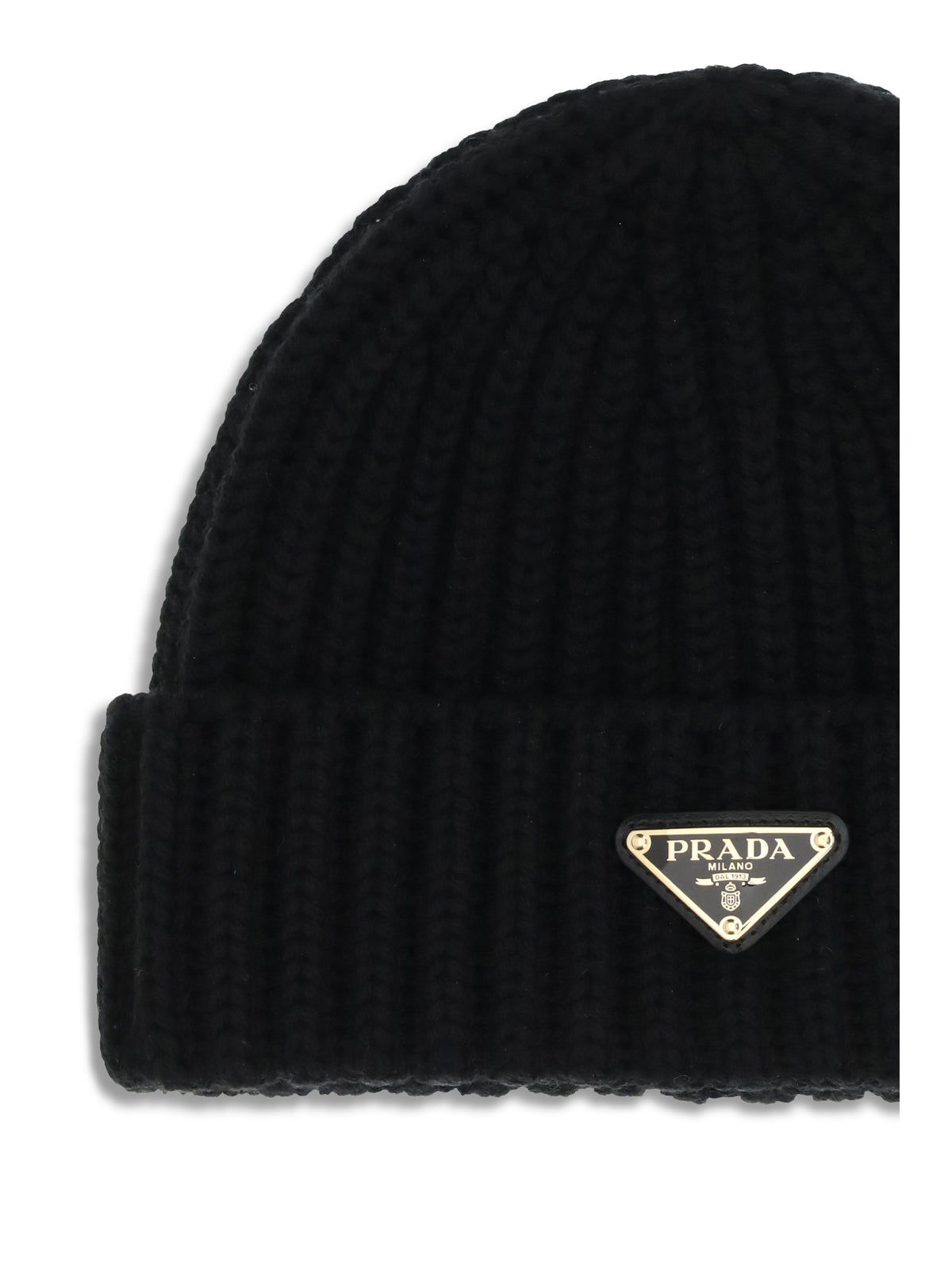 Prada Virgin wool Beanie Hat - Black
