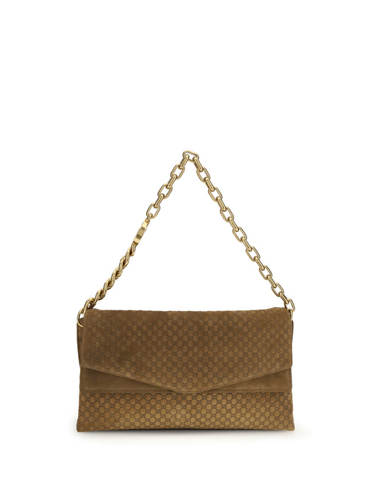 GUCCI Large suede shoulder Bag