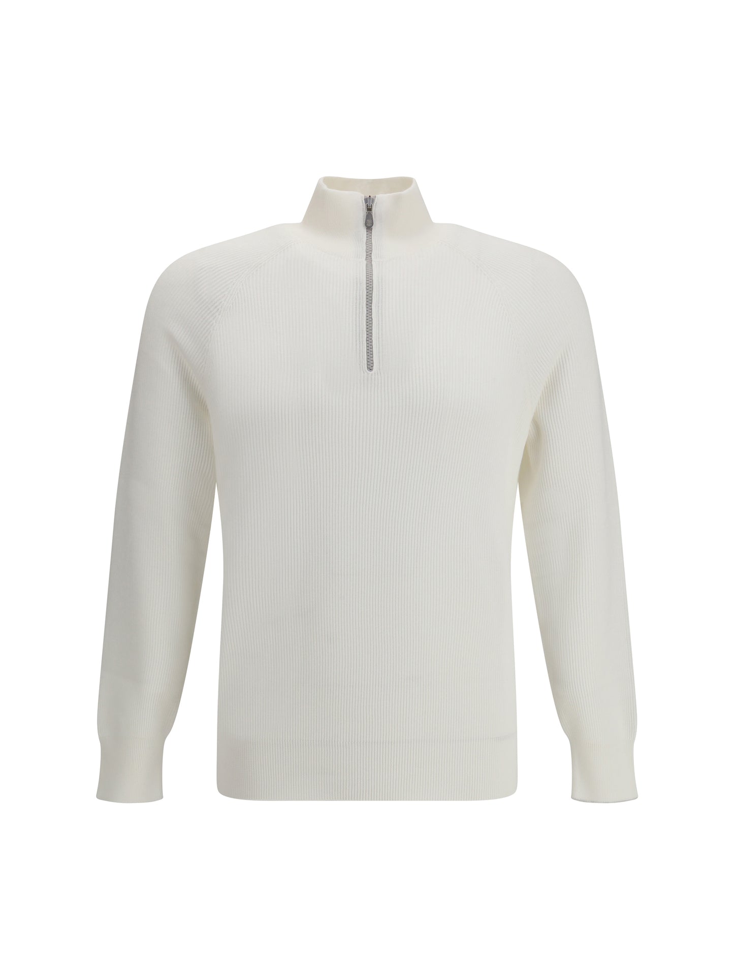 BRUNELLO CUCINELLI Cotton Sweater with a high neckline