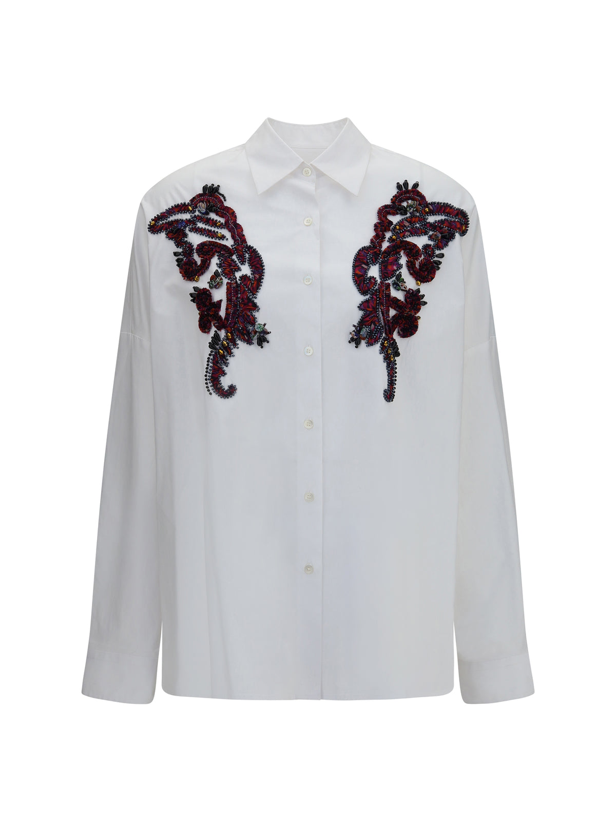 Dries Van Noten Beaded-detail Shirt - White