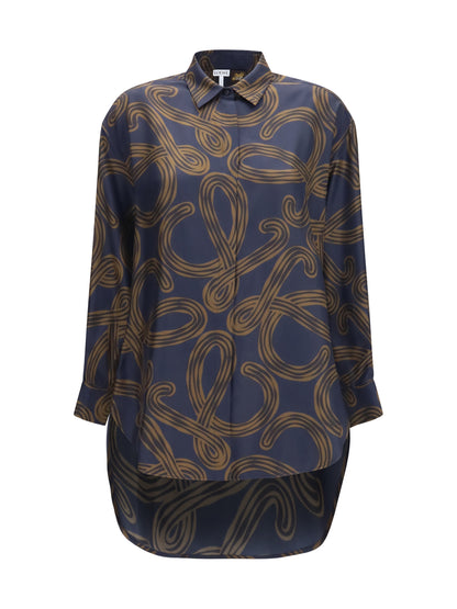 LOEWE Lightweight printed silk twill Shirt