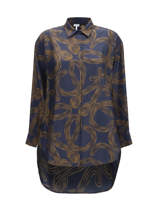 LOEWE Lightweight printed silk twill Shirt