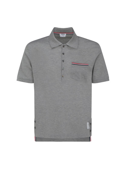 THOM BROWNE Short Sleeves Polo