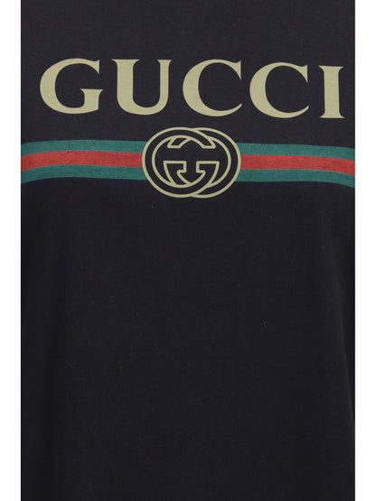 Gucci Cotton and silk jersey T-shirt - Black/Mc
