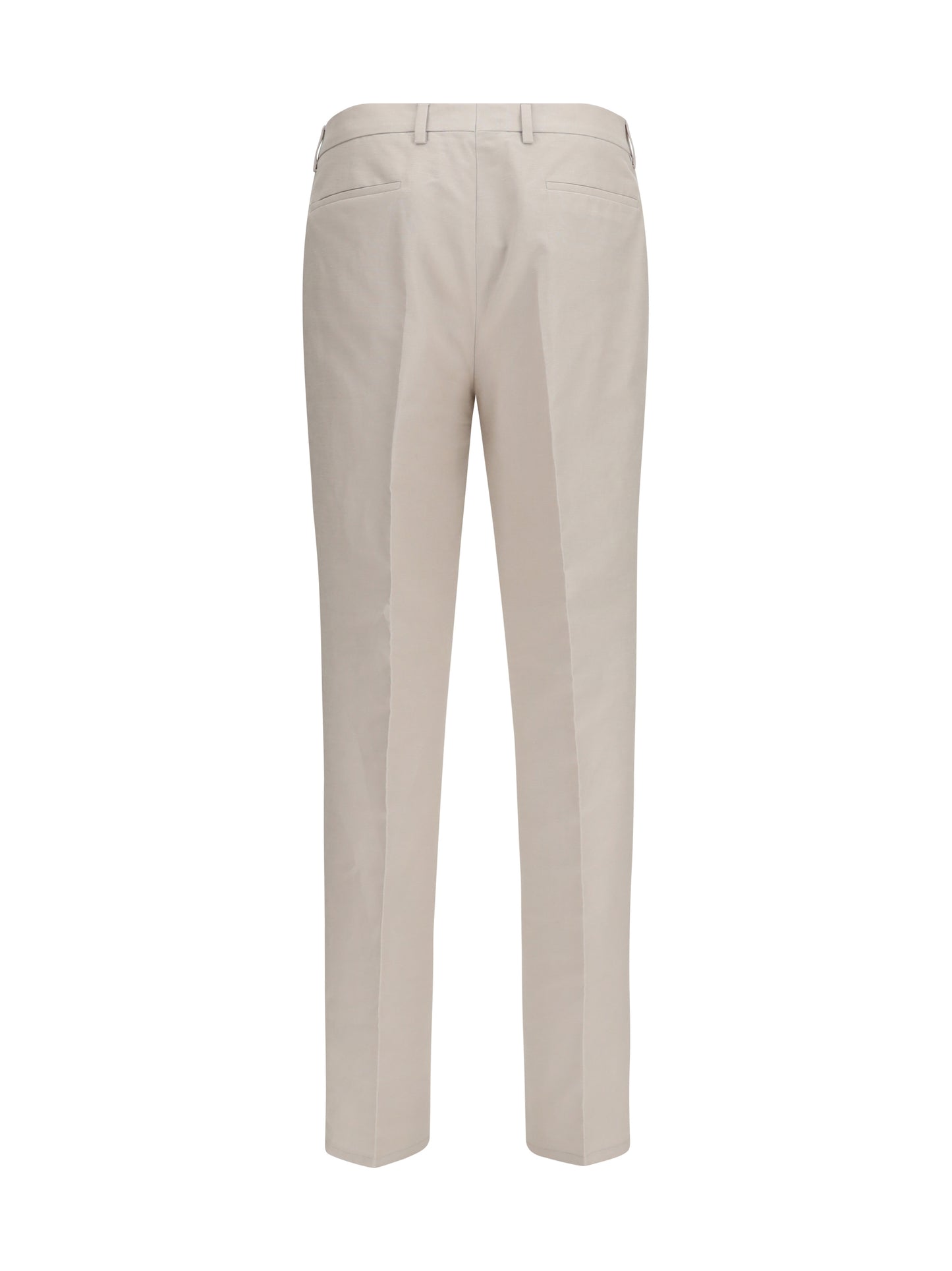 BRUNELLO CUCINELLI Cotton and linen tailored Pants