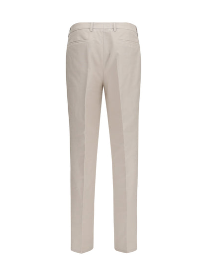 BRUNELLO CUCINELLI Cotton and linen tailored Pants