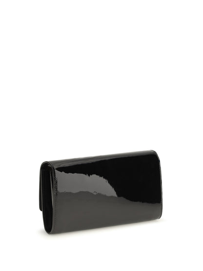 Christian Louboutin Bettina patent leather chain Wallet - Black