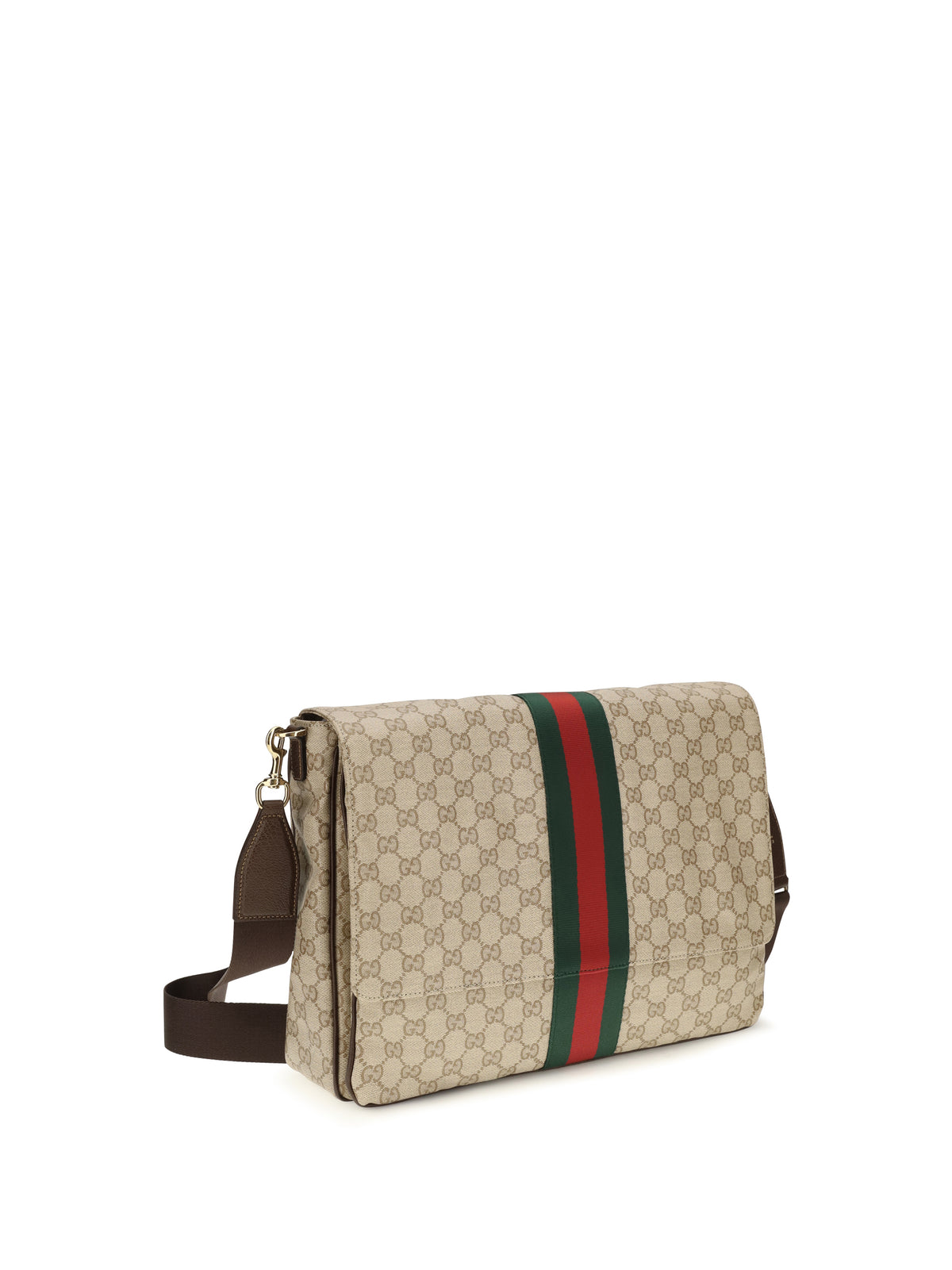 Gucci Medium Web Stripe Shoulder Bag - Vin.San.Br/D.B/D.B/V