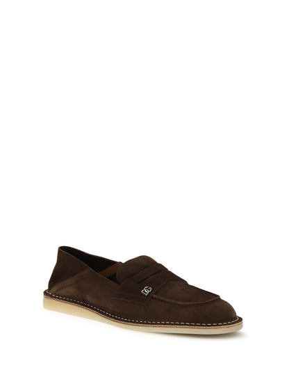 DOLCE & GABBANA Suede Loafers