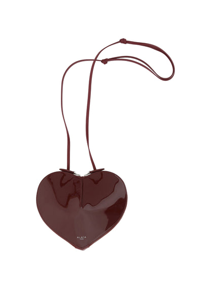 Alaïa Le Coeur Shoulder Bag - Rouge Grenat