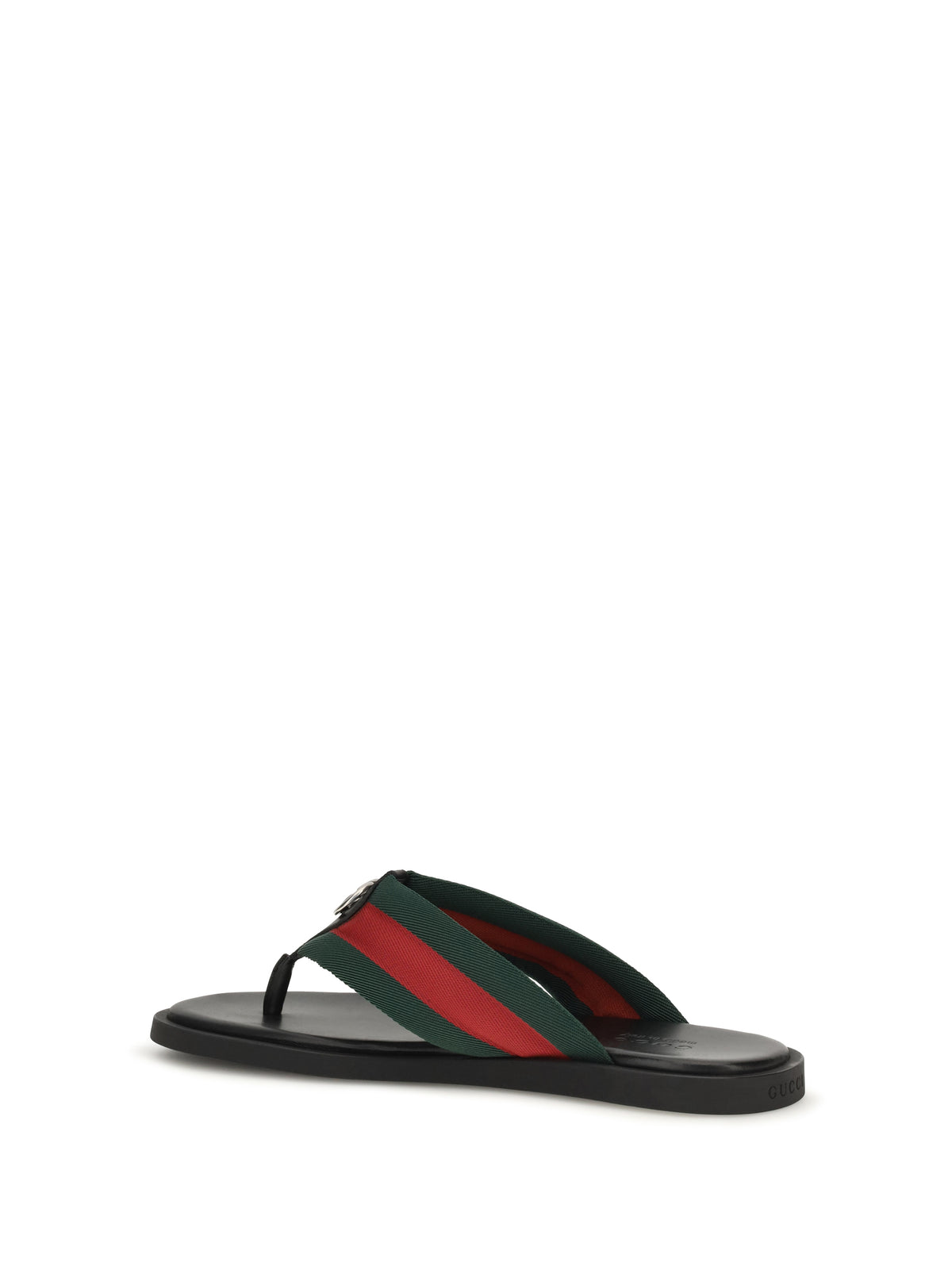 Gucci Maverik GG Interlocking Flip-Flop Sandals - Vrv/Black/Black