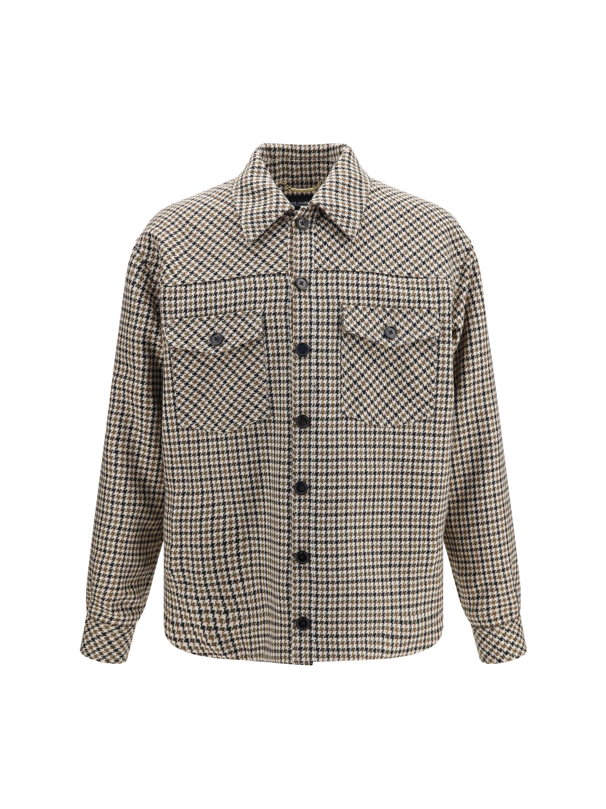 Dolce & Gabbana Quilted houndstooth wool Jacket - Patterned (Non Printed