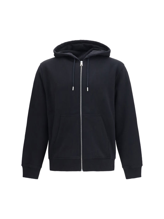 GIVENCHY Photographic Negative print fleece zip Hoodie