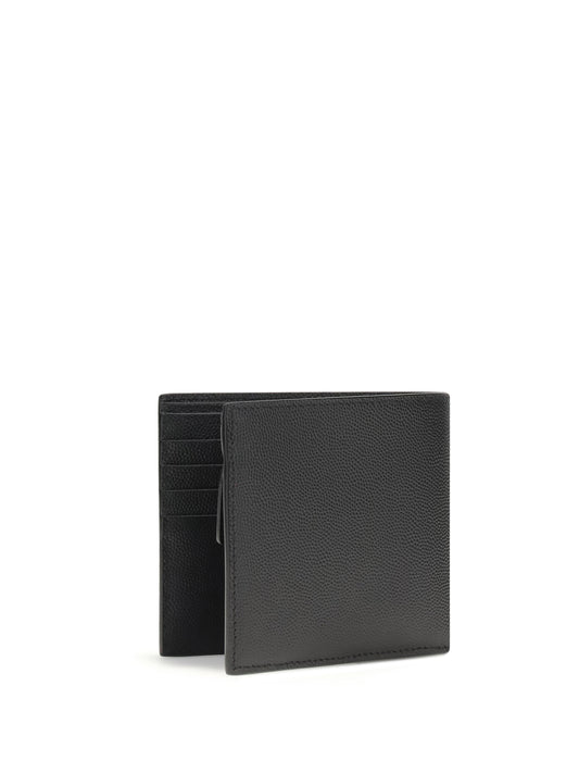 Saint Laurent Leather Wallet - Black
