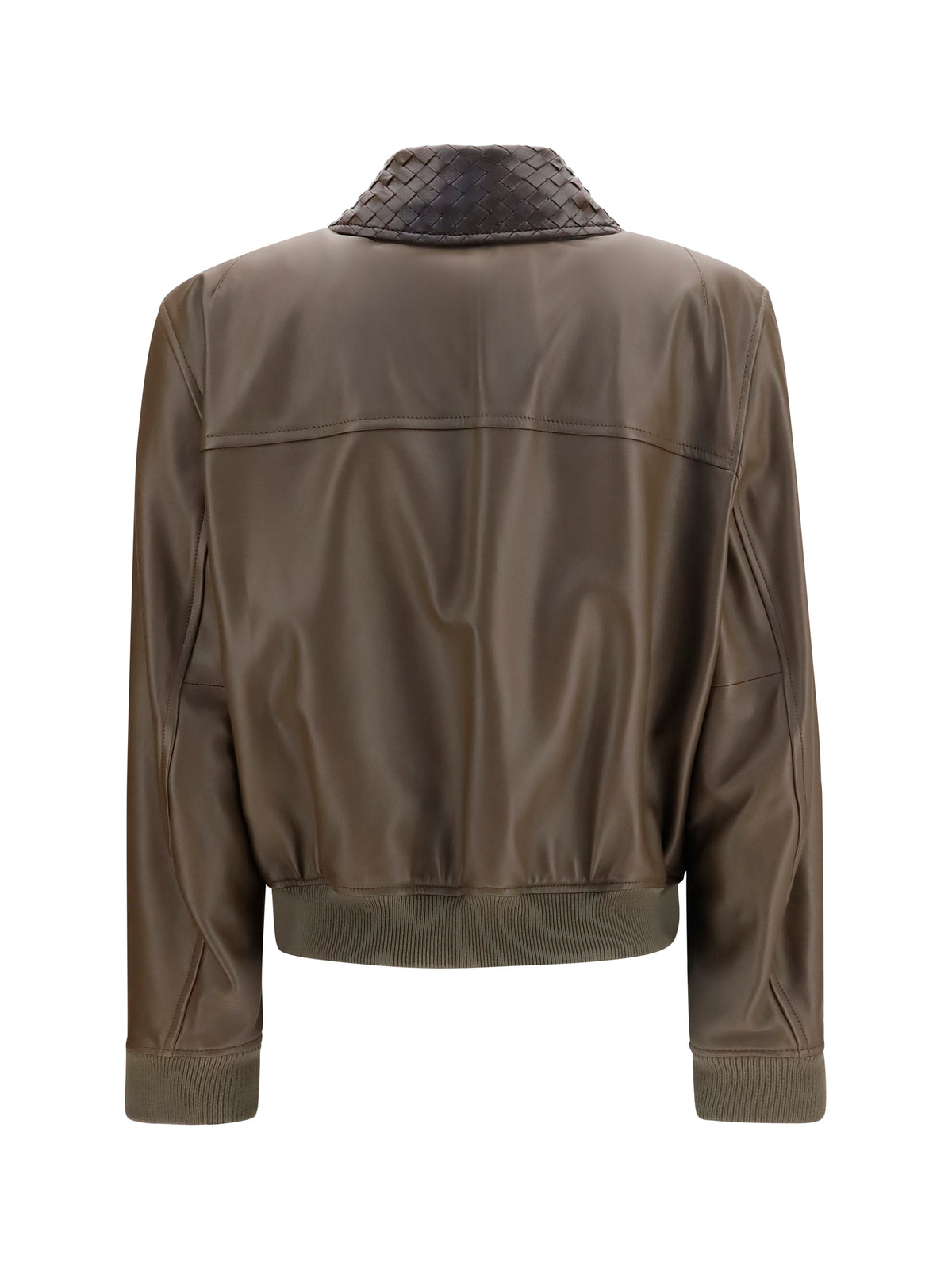 Bottega Veneta Glossy leather Jacket - Wader Green