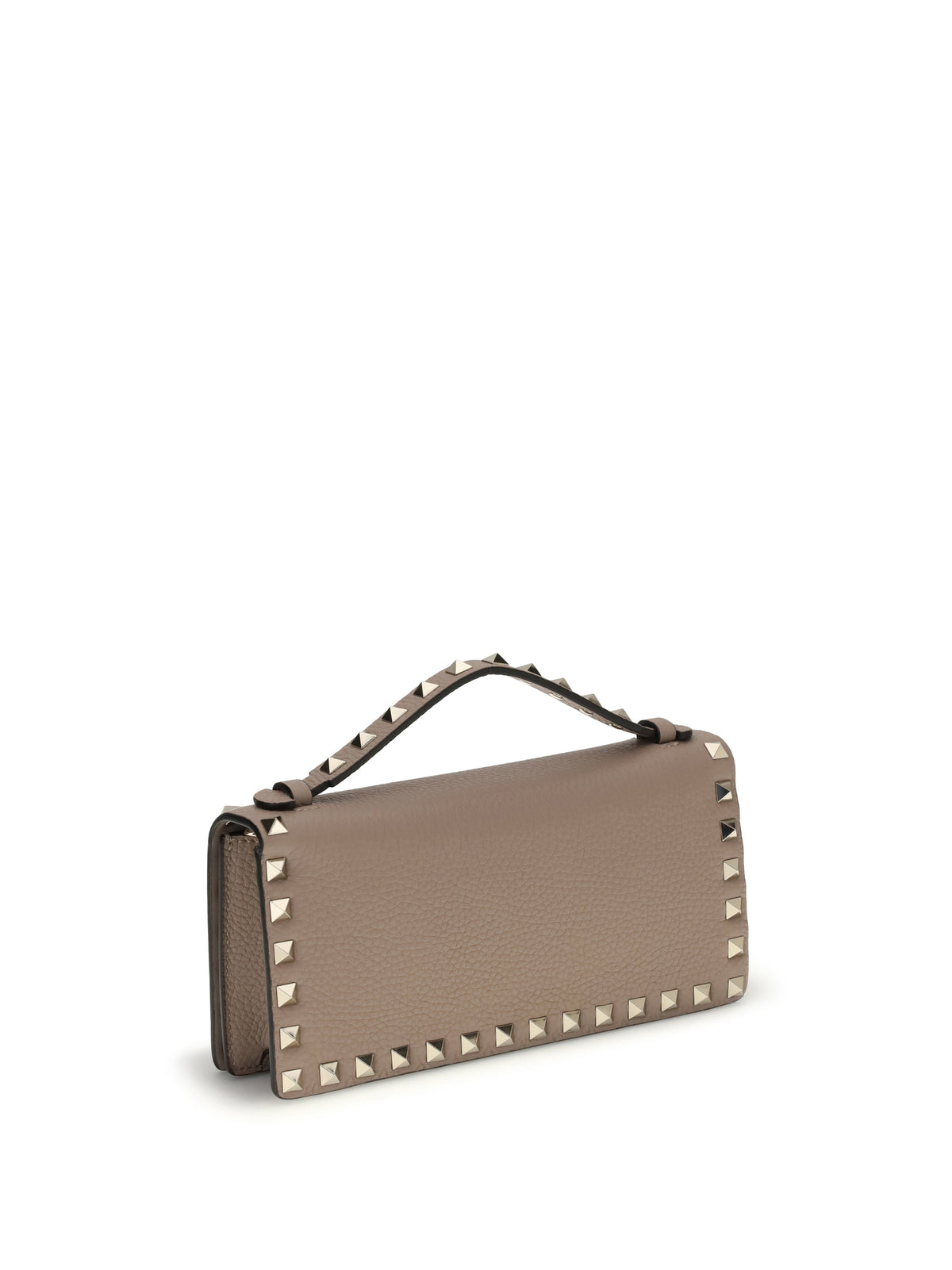 Valentino Garavani Rockstud chain Wallet - Poudre