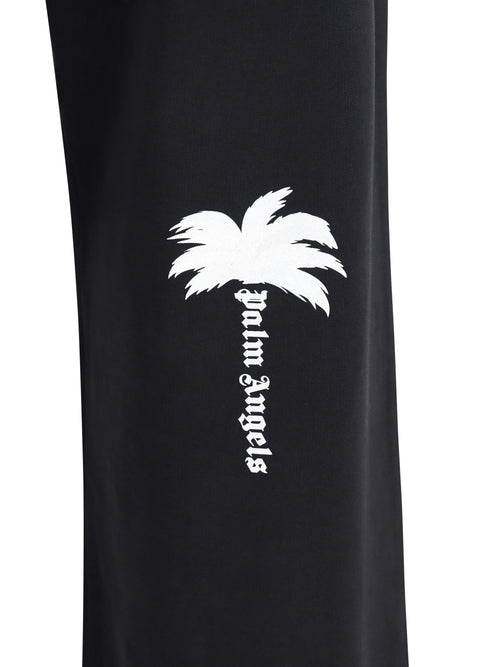 Palm Angels Palm Tree Statment Sweatpants - Black - Off White