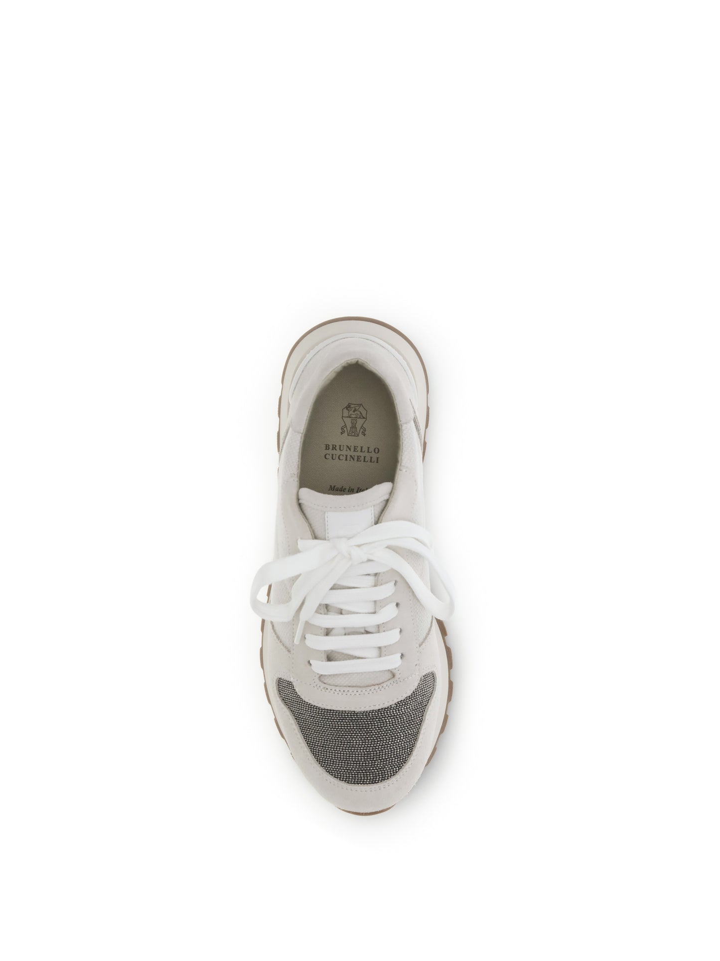 BRUNELLO CUCINELLI Precious Toe Sneakers in suede and techno fabric