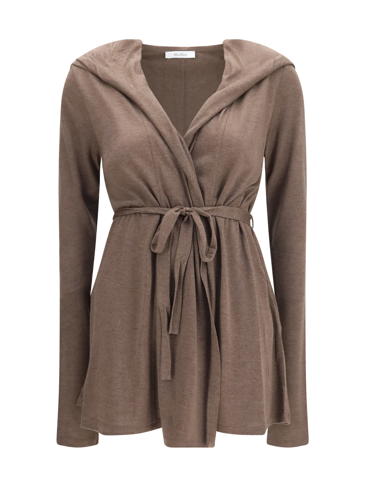 Max Mara Falda lyocell and silk blend Cardigan - Cacha' Dark Mel