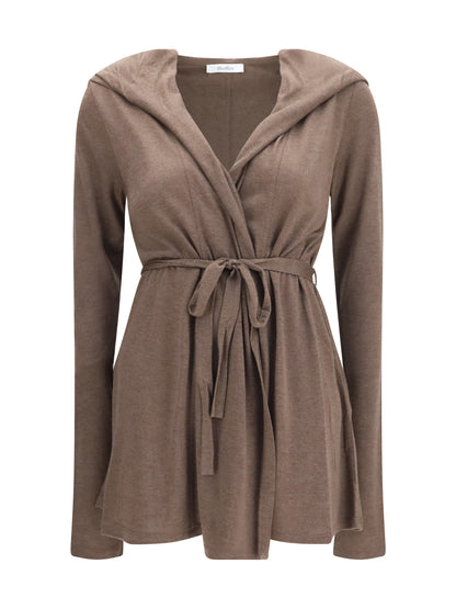Max Mara Falda lyocell and silk blend Cardigan - Cacha' Dark Mel