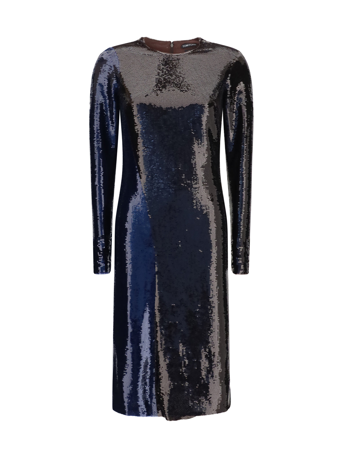 Tom Ford Two-tone sequin Dress - Royal Blue + Brown