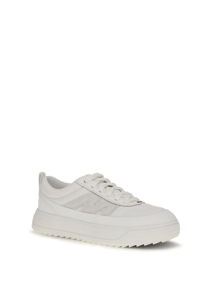 Moncler Altive Sneakers in suede and nubuck - White