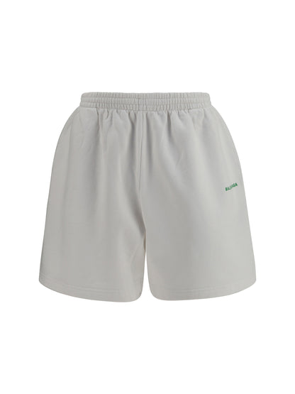 Balenciaga Bodies cotton Shorts - White/Apple Green