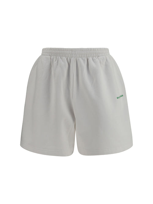 Balenciaga Bodies cotton Shorts - White/Apple Green