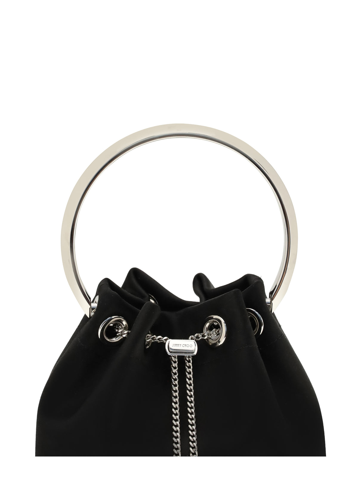 Jimmy Choo Bon Bon Bucket Bag - Black/Silver