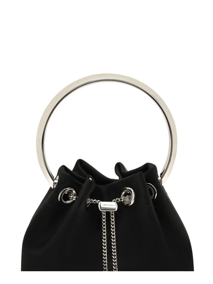 Jimmy Choo Bon Bon Bucket Bag - Black/Silver