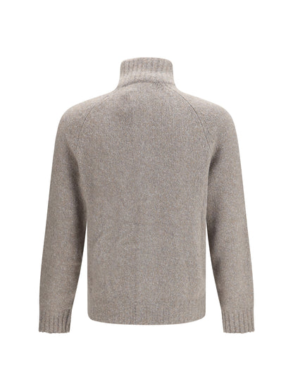 Brunello Cucinelli Wool, silk and cashmere Cardigan - Roccia